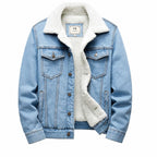 Jaqueta Jeans Masculina Forrada em Lã Montari