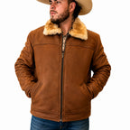 Jaqueta de Couro Masculina Forrada Motari