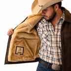 Jaqueta de Couro Masculina Forrada Motari