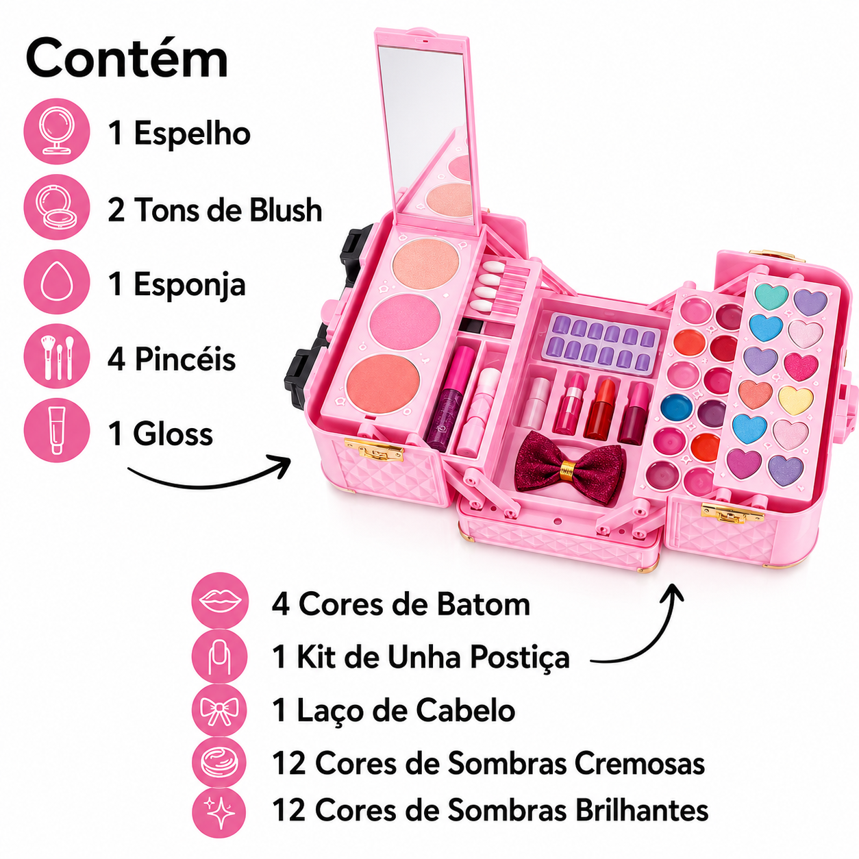 Maleta de Maquiagem infantil